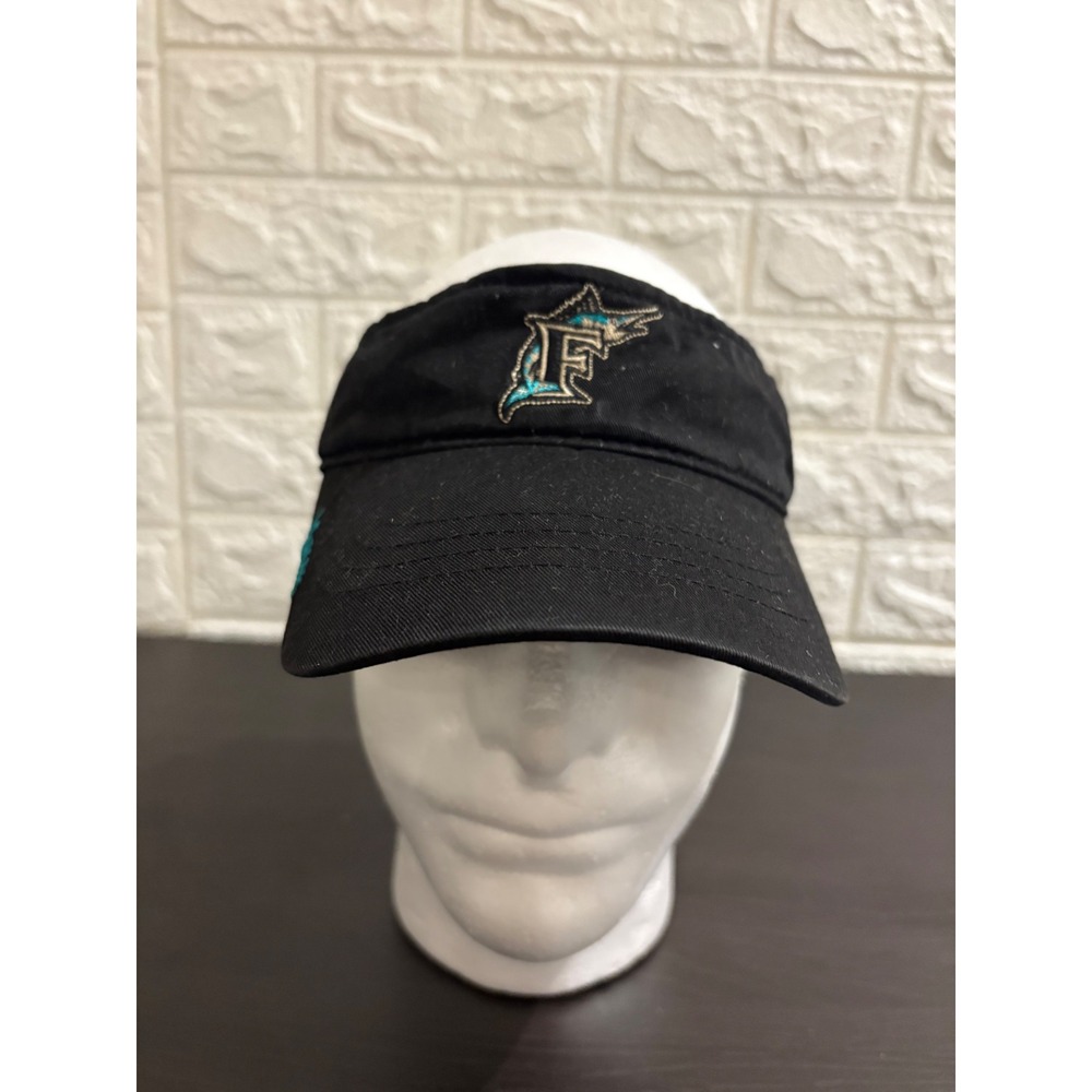 New Era‎ Florida Marlins Visor Black MLB Baseball Cap Hat